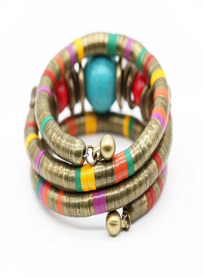 HENGYID African Handmade Tribal Beaded Ethnic Rope Bracelet, Ideal for Everyday Wear & Special Occasions - Image 5