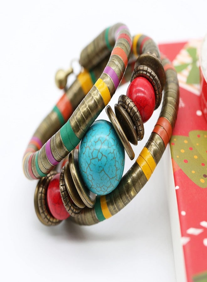 HENGYID African Handmade Tribal Beaded Ethnic Rope Bracelet, Ideal for Everyday Wear & Special Occasions - Image 4