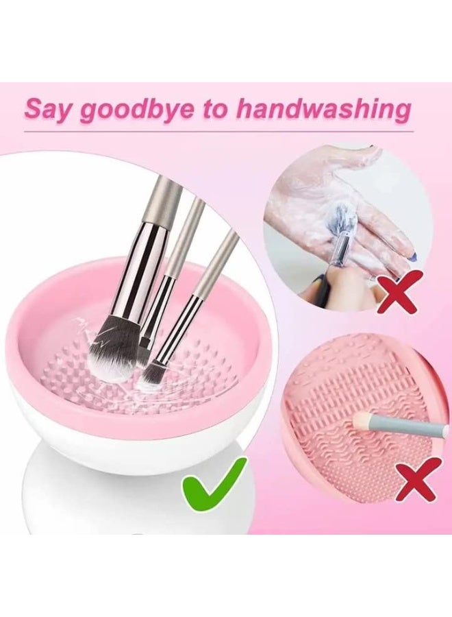 Updated Design Makeup Brush Cleaner - USB Powered, Washes Multiple Brushes at Once, Easy One-Button Use, Fits All Sizes - Code 5292 - Image 1