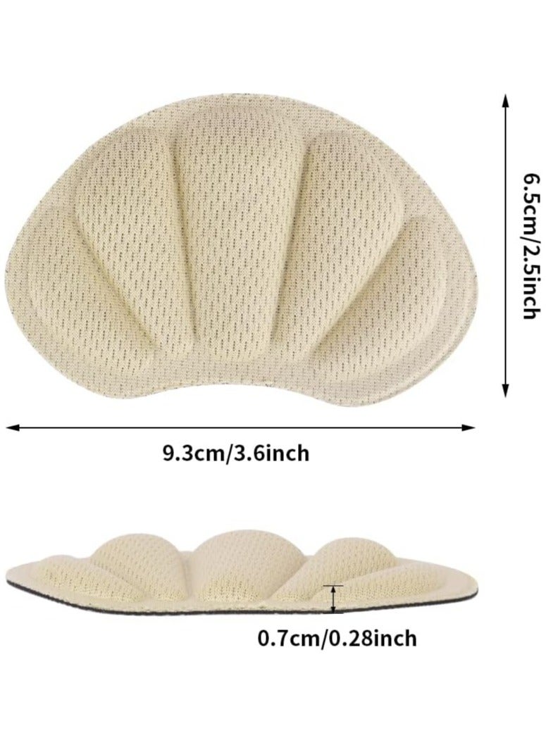 Oasisgalore Anti Slip Heel Grips for Men and Women, 4Pairs Self-Adhesive Heel Pads for Shoes That are Too Big Heel Support Cushions Insert, Heel Grips Liner for Preventing Heel Slip and Blister - Image 2