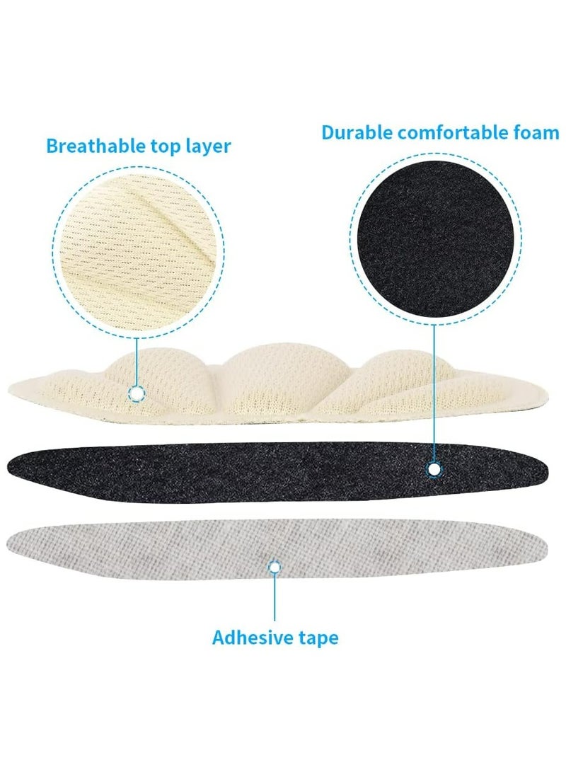 Oasisgalore Anti Slip Heel Grips for Men and Women, 4Pairs Self-Adhesive Heel Pads for Shoes That are Too Big Heel Support Cushions Insert, Heel Grips Liner for Preventing Heel Slip and Blister - Image 3