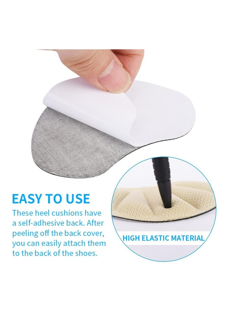 Oasisgalore Anti Slip Heel Grips for Men and Women, 4Pairs Self-Adhesive Heel Pads for Shoes That are Too Big Heel Support Cushions Insert, Heel Grips Liner for Preventing Heel Slip and Blister - Image 4