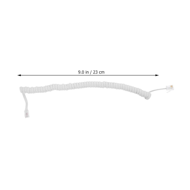 2pcs Coiled Telephone Receiver Cords Spiral Phone Line Cable for Landline Desk Phones, Sturdy Telephone Accessories for Home and Office Use - Image 2