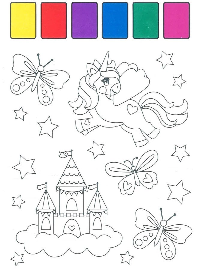 Unicorn Dreams Magic Water Posters Book  - Image 3