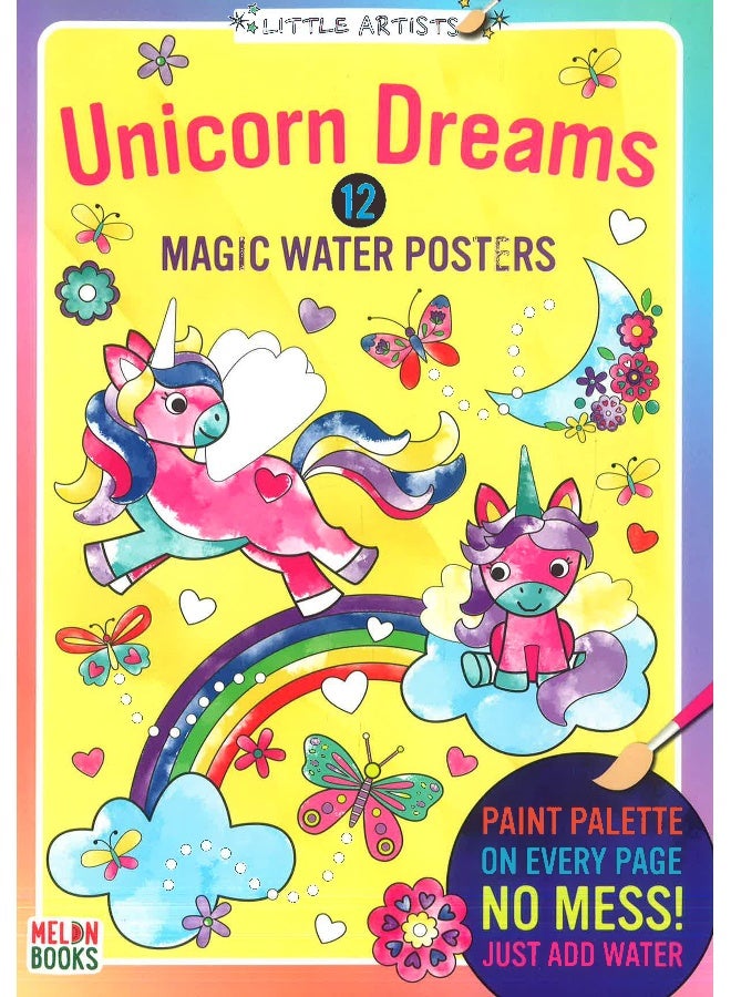 Unicorn Dreams Magic Water Posters Book  - Image 1