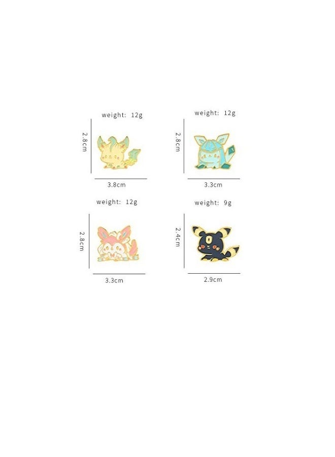 4 Set Cartoon Brooch, Animal Pin, Jackets Backpack Pin, Creative Enamel Pin Brooches, Perfect for Kids, Teens, and Women  - Image 4