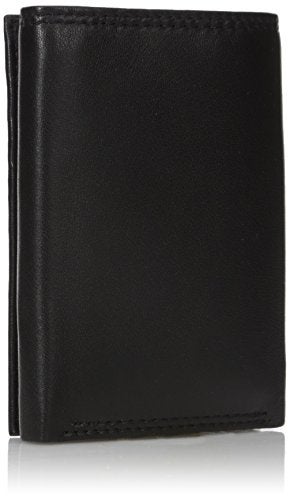 Buxton Mens Emblem Leather Id Threefold Wallet black One Size - Image 3