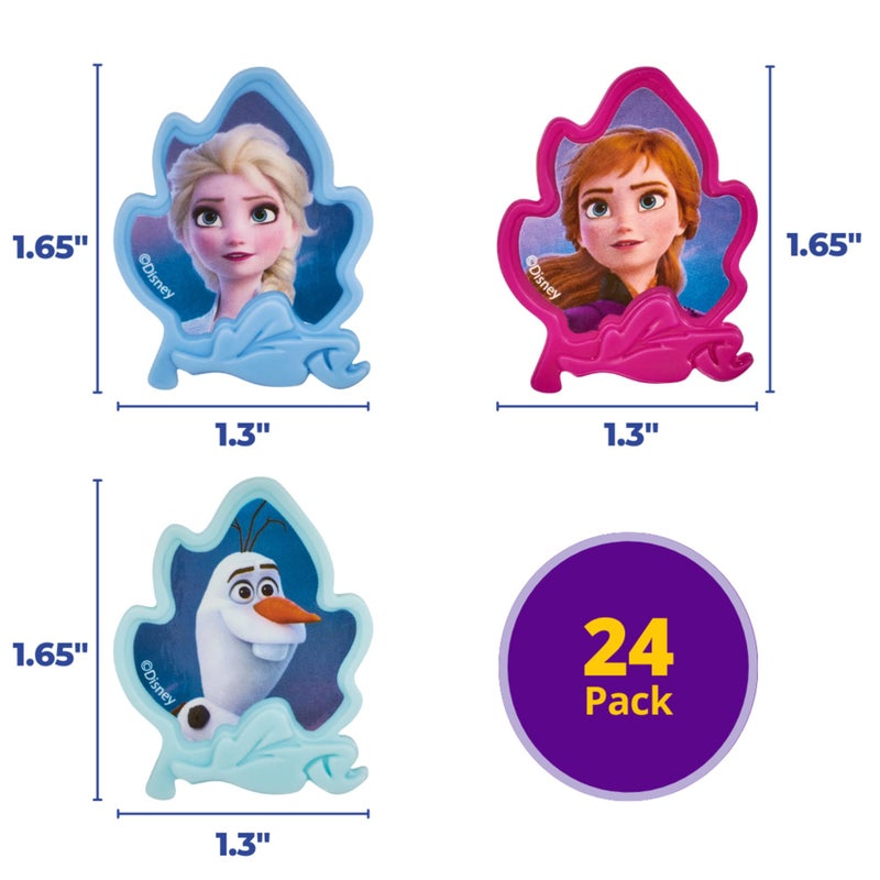 DecoPac Frozen II Rings, Cupcake Decorations Featuring Elsa, Anna, And Olaf For Birthday And Christmas Celebrations - 24 Pack - Image 4