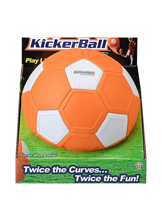 كيكربول كرة قدم أصلية متينة عالية الجودة باللون البرتقالي والأبيض - Image 3