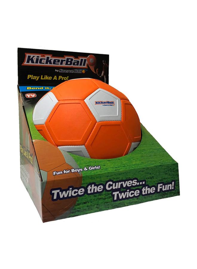 كيكربول كرة قدم أصلية متينة عالية الجودة باللون البرتقالي والأبيض - Image 4
