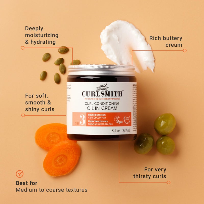 CURLSMITH - Curl Conditioning Oil in Cream (8 oz.) - Image 2