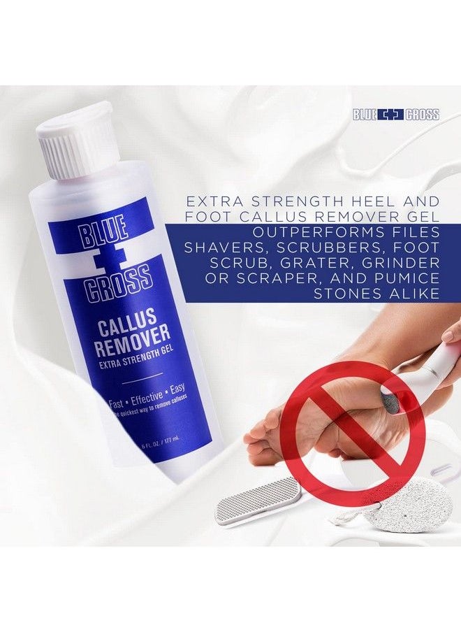 Blue Cross - Professional Nail Care Extra Strength Callus Remover Gel For Heel Or Feet File Shaver Scrubber & Pumice Stone Alternative For At Home Manicurepedicure Results 6 Ounce - Image 1