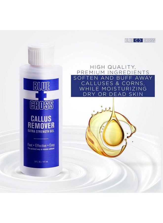 Blue Cross - Professional Nail Care Extra Strength Callus Remover Gel For Heel Or Feet File Shaver Scrubber & Pumice Stone Alternative For At Home Manicurepedicure Results 6 Ounce - Image 1
