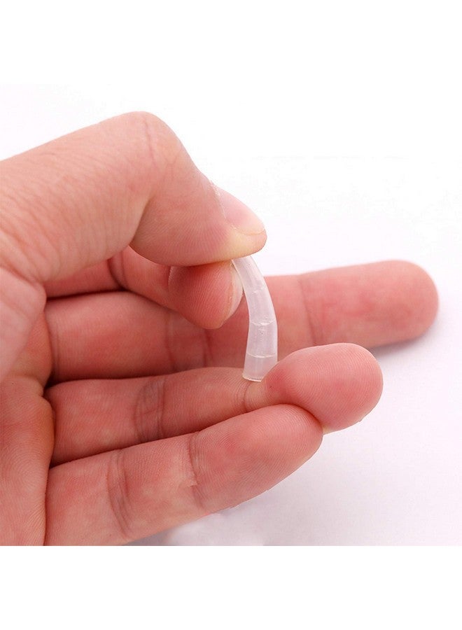 EORTA Orta 50 Pcs Tweezer Tip Covers Mini Soft Silicone Case Portable Safety Sheath For Eyelash Tweezer Pusher Mini Scissor/Shear To Protect Tips Transparent  - Image 4