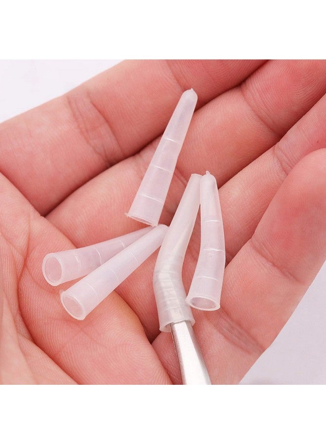 EORTA Orta 50 Pcs Tweezer Tip Covers Mini Soft Silicone Case Portable Safety Sheath For Eyelash Tweezer Pusher Mini Scissor/Shear To Protect Tips Transparent  - Image 5