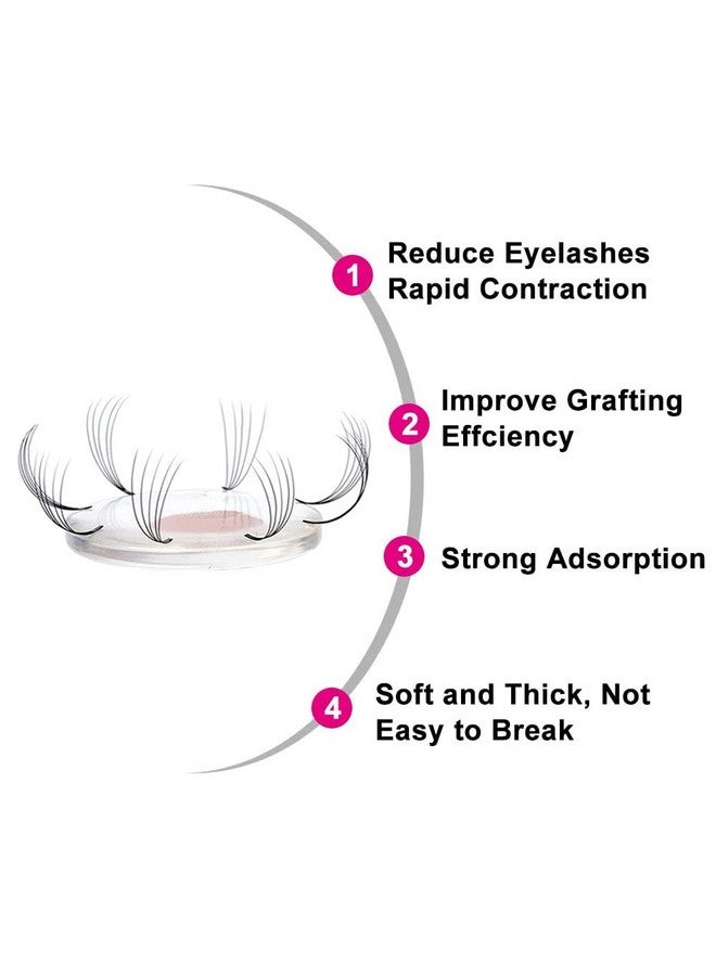 DonLeeving Luckycivia 12 Pcs Silicone Lash Pad Grafted False Easy Fan Lash Pad Eyelash Silicone Holder Pad Eyelash Supplies For Beginners Make Fans Blooming Easy Volume Lashes Pallet Tools - Image 5