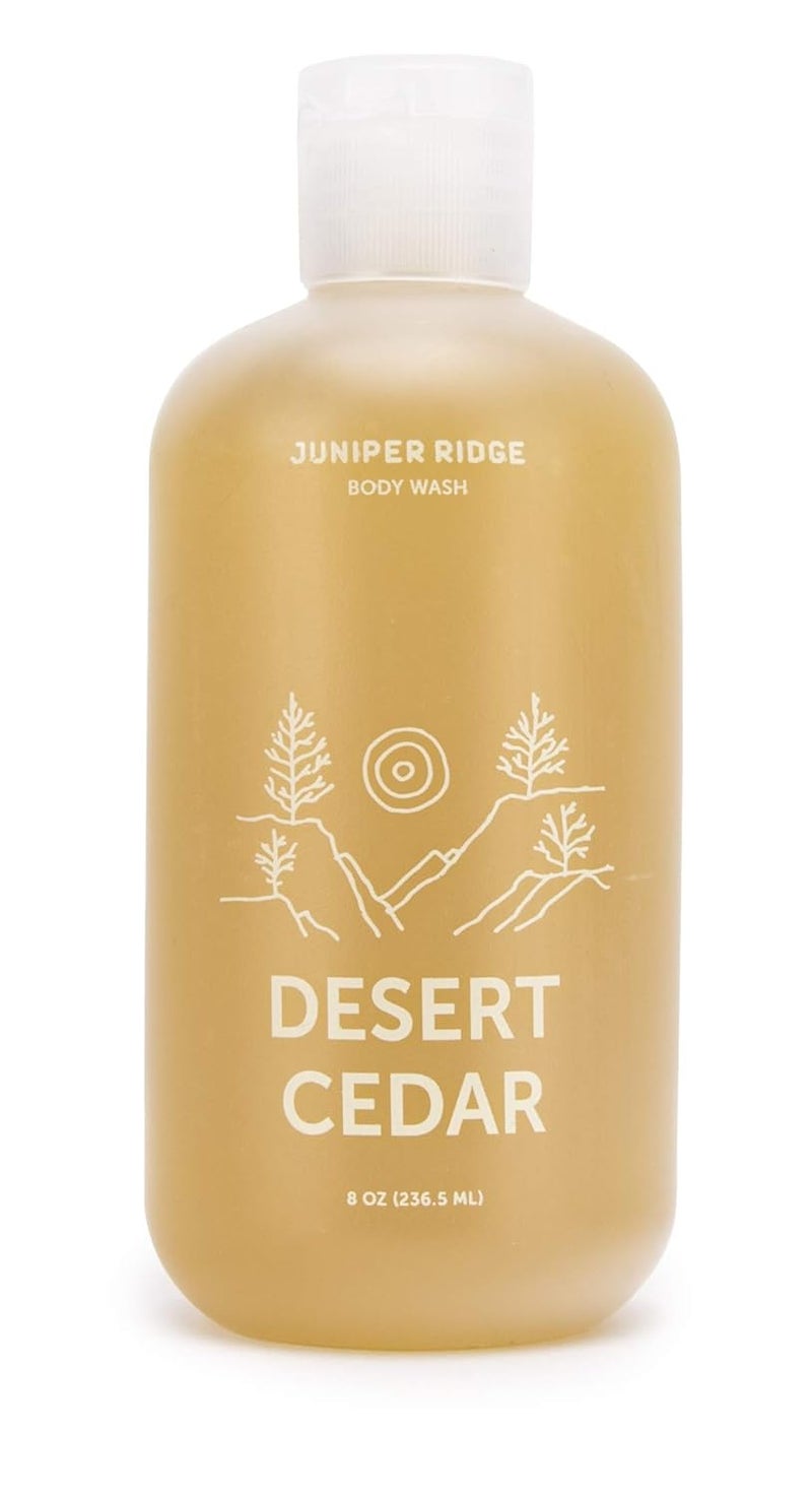 JUNIPER RIDGE Desert Cedar Body Wash  AllPurpose Liquid Castile Soap MultiUse Body Wash Shampoo Hand Wash Face Wash Clean Vegan Paraben Free Preservative Free 8 oz