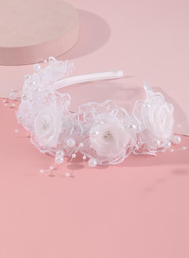 Take Two Lace Flower Headband - Image 2
