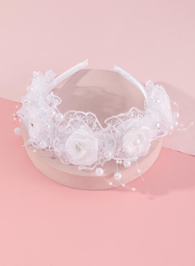 Take Two Lace Flower Headband - Image 3