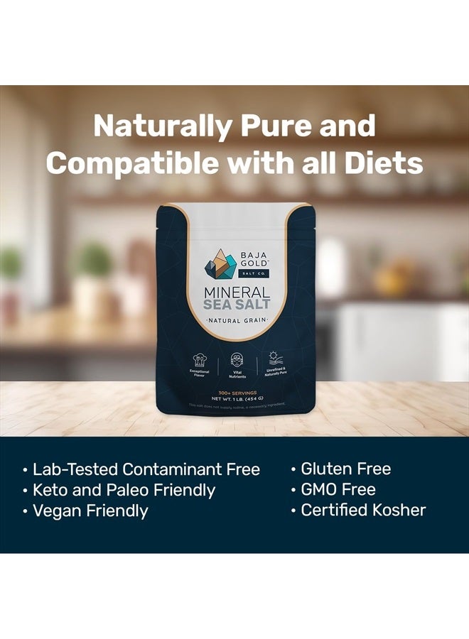 Baja Gold Mineral Sea Salt, Natural Grain Crystals, 5 Lb. Bag - Image 4