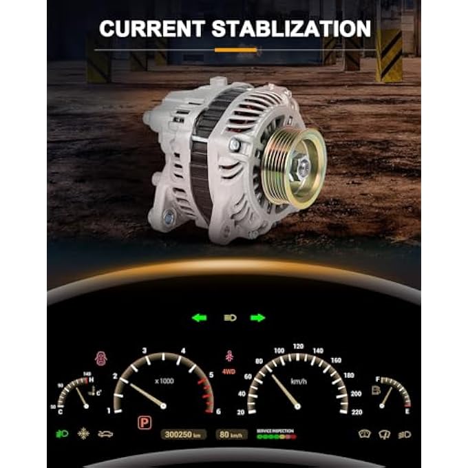 ROADFAR Alternator Compatible for for Mitsubishi for Lancer 2004-2006,for Mitsubishi for Outlander 2004-2006, Replace 11055 - Image 3