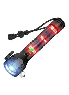 Generic T09 Solar Flashlight Car Flashlight 268 Lumen Led Cob Lamp USB Rechargeable Tactical Multi-functional Flashlight Tool with Window Breaker, Safety Belt, Cutting Compass  ->  T09 Solar Flashlight Car Fl  - Image 1