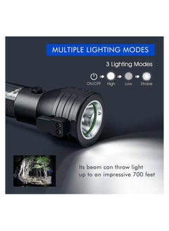 Generic T09 Solar Flashlight Car Flashlight 268 Lumen Led Cob Lamp USB Rechargeable Tactical Multi-functional Flashlight Tool with Window Breaker, Safety Belt, Cutting Compass  ->  T09 Solar Flashlight Car Fl  - Image 2