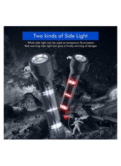 Generic T09 Solar Flashlight Car Flashlight 268 Lumen Led Cob Lamp USB Rechargeable Tactical Multi-functional Flashlight Tool with Window Breaker, Safety Belt, Cutting Compass  ->  T09 Solar Flashlight Car Fl  - Image 5