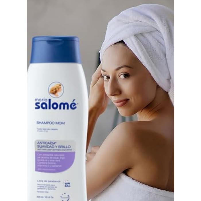 Maria Salome Shampoo MOM Prevencion Caida Y Nutricion del Cabello 400ml - Image 5