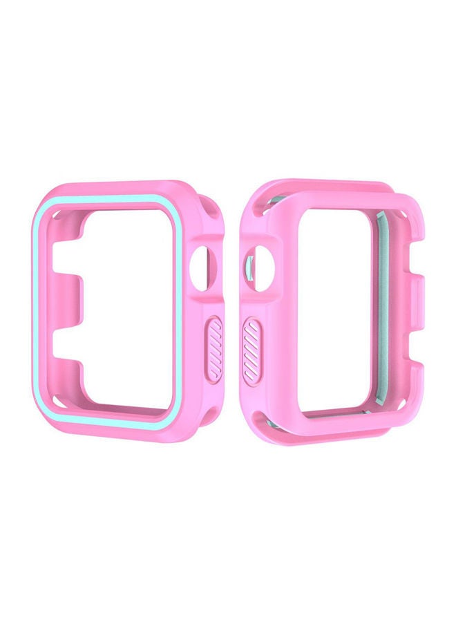 نيبمينينت غطاء حماية واقٍ لساعة أبل من السلسلة 3 بعرض 38 مم أزرق وردي - Image 1