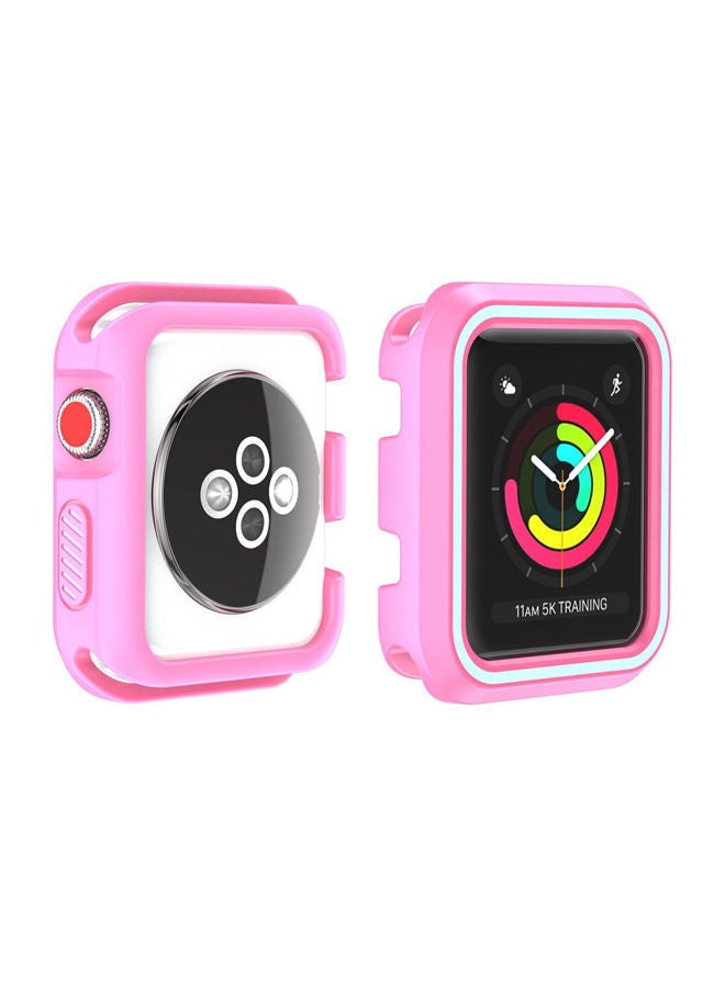 نيبمينينت غطاء حماية واقٍ لساعة أبل من السلسلة 3 بعرض 38 مم أزرق وردي - Image 2