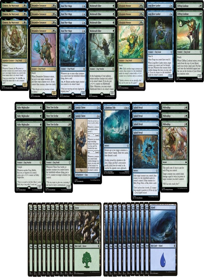 Elite Frog MTG Deck - Simic Blue Green - Modern & Pioneer Legal - Custom Built - Magic The Gathering - MTG - 60 Card!