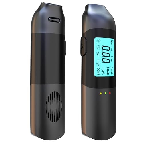 Gadgetronics Digital Alcohol Tester Machine Rechargeable Portable Alcohol Tester Breath Analyzer for Personal & Professional Use LCD Digital Display High Precision Breathalyser - Image 1