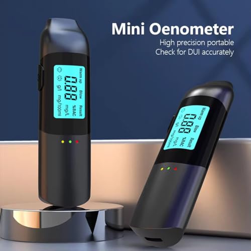 Gadgetronics Digital Alcohol Tester Machine Rechargeable Portable Alcohol Tester Breath Analyzer for Personal & Professional Use LCD Digital Display High Precision Breathalyser - Image 5