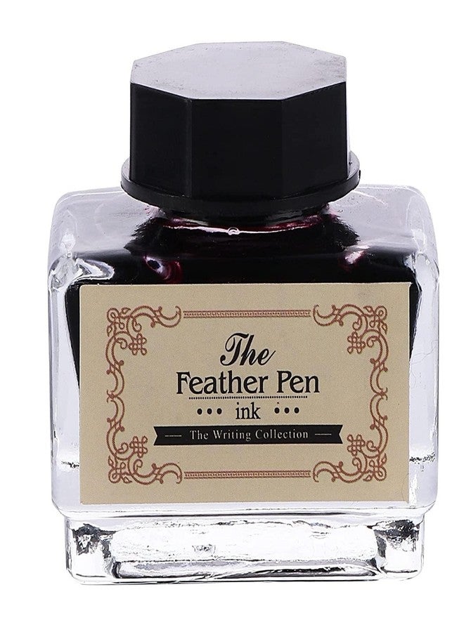KIRA HP Peacock Feather Pen Set Antique Calligraphy Writing Quill Ink Dip Pen With Ink Bottle, Nib- Perfect for Calligraphy Art, Lettering, and More - Image 4