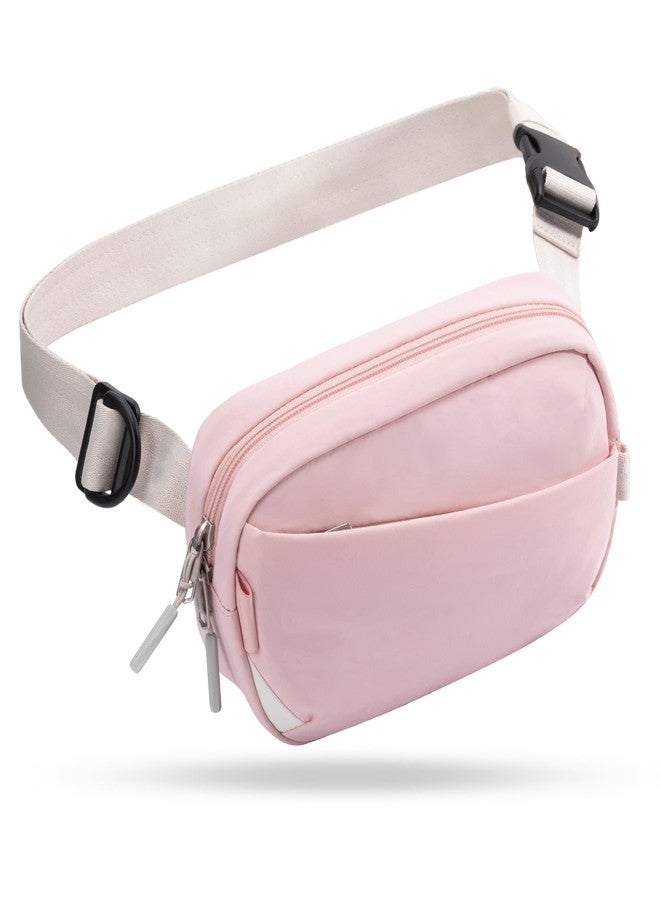 Inateck Sling Bag X-Mini, Durable Fanny Pack with RFID Blocking, Water-resistant Belt Waist Bag with Quick-adjust Strap, Stylish Waist Pack for Men, Women, Travel, Hiking, Cycling, Work, Sports, Pink - Image 1