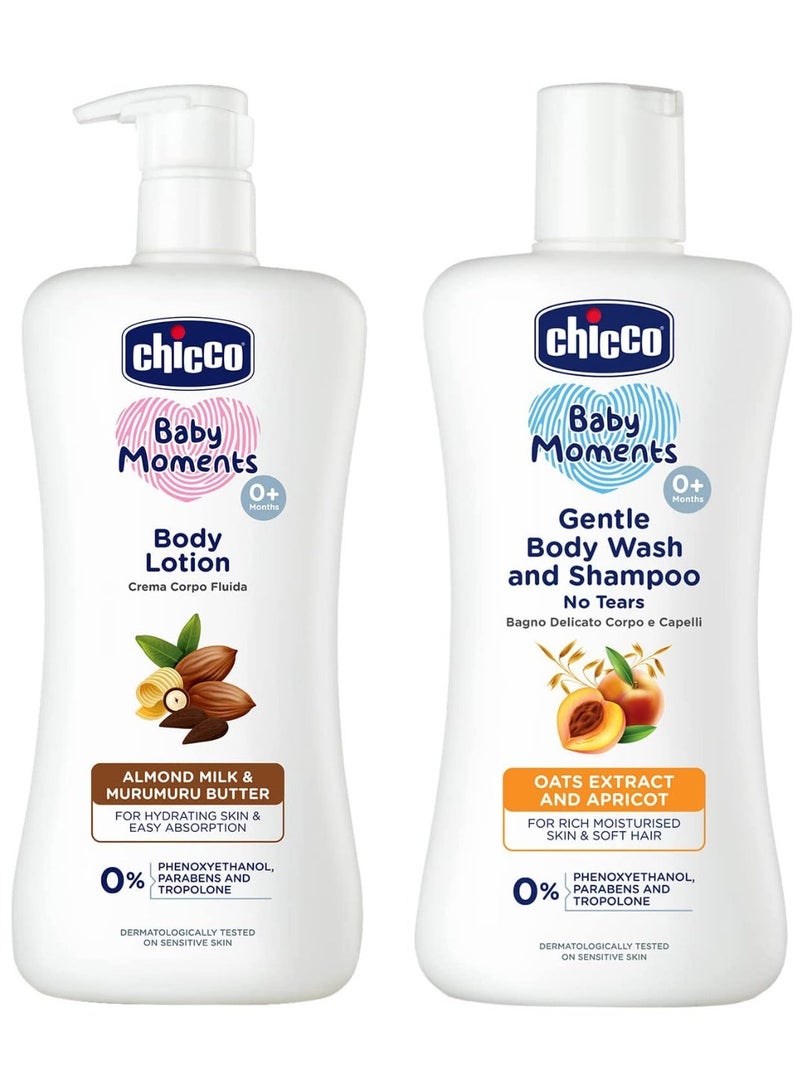 Chicco Body Lotion 500Ml With Gentle Bodywash & Shampoo 200Ml - Image 1