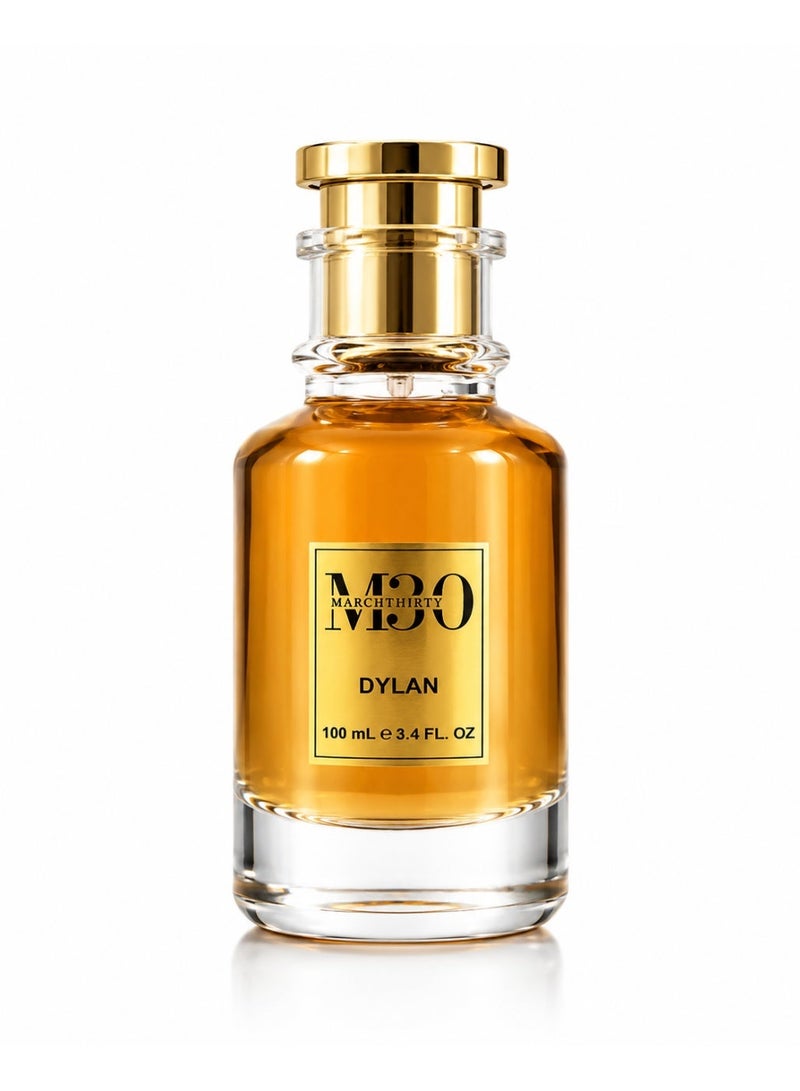 March Thirty M30 DYLAN Eau de Parfum for Men & Women | Amber Sweet Woody Fragrance | Long Lasting Luxury Perfume | 100 mL - Image 1