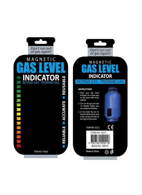Magnetic Gas Level Indicator Reusable Propane Fuel Level Indicators LCD film thermometer to indicate gas level size 6.3*10cm