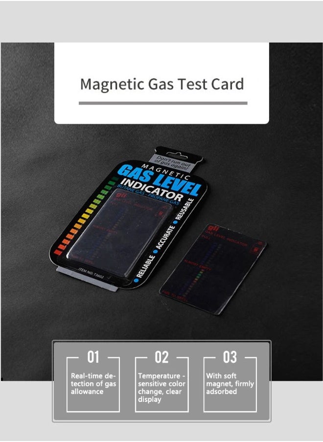Generic - Magnetic Gas Level Indicator Reusable Propane Fuel Level Indicators LCD film thermometer to indicate gas level size 6.3*10cm - Image 1