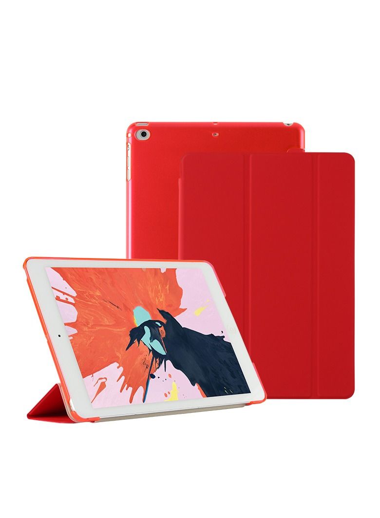 Loquat Red iPad Three Fold Intelligent Sleep Hard Shell