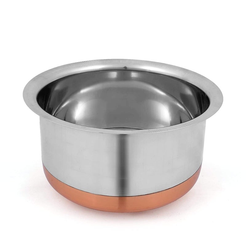 Liolis Stainless Steel & Copper Bottom Tope 22 Gauge 3300ml