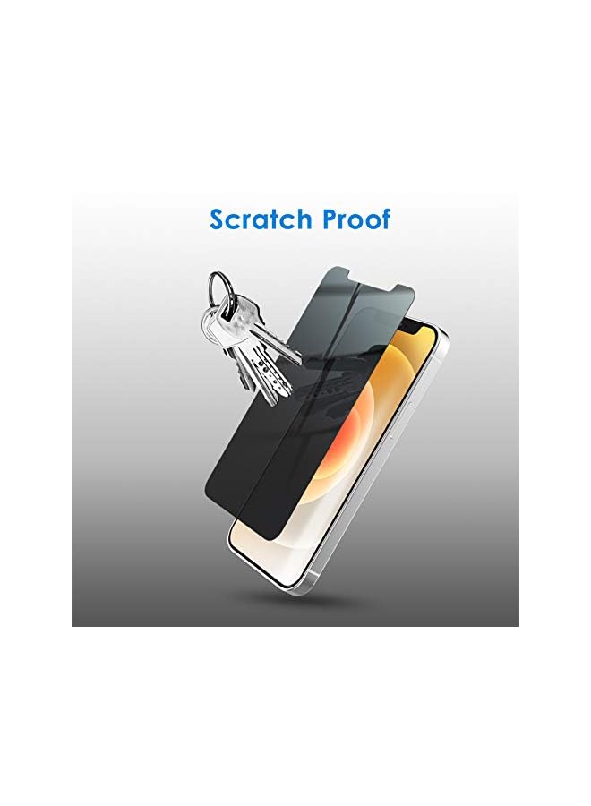 Jetech Privacy Screen Protector For Iphone 12/12 Pro 6.1-Inch, Anti Spy Tempered Glass Film, 2-Pack - Image 4