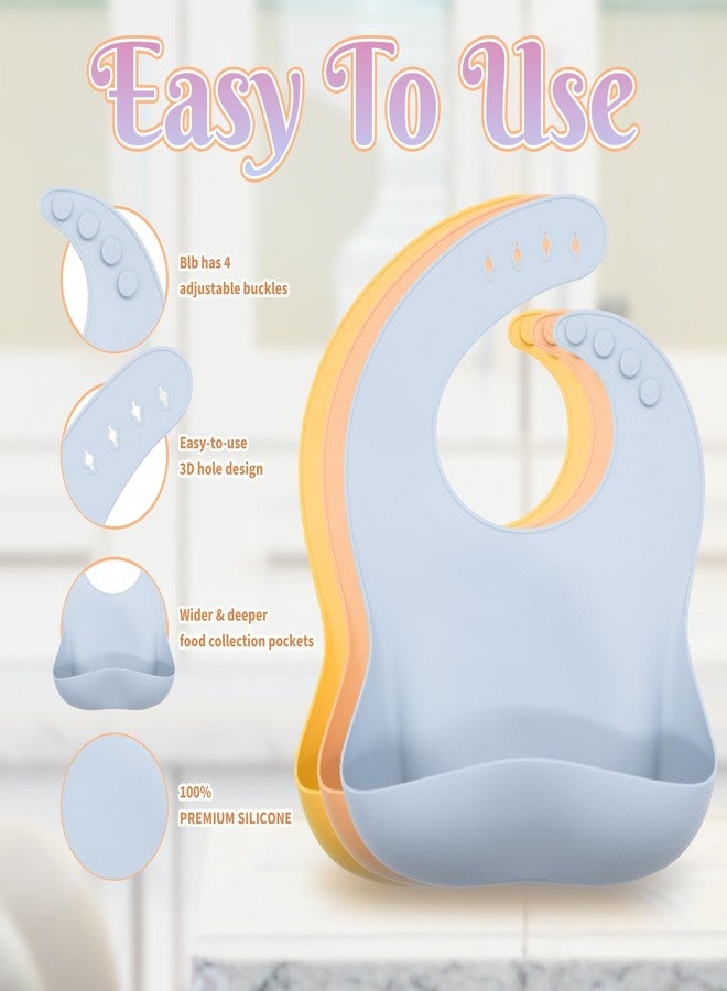 CHCC Silicone Baby Feeding Set 21 Pcs, Baby Led Weaning Supplies, Baby Feeding Supplies Set BPA Free, Essentials for Newborn Gift Mixed - Image 4