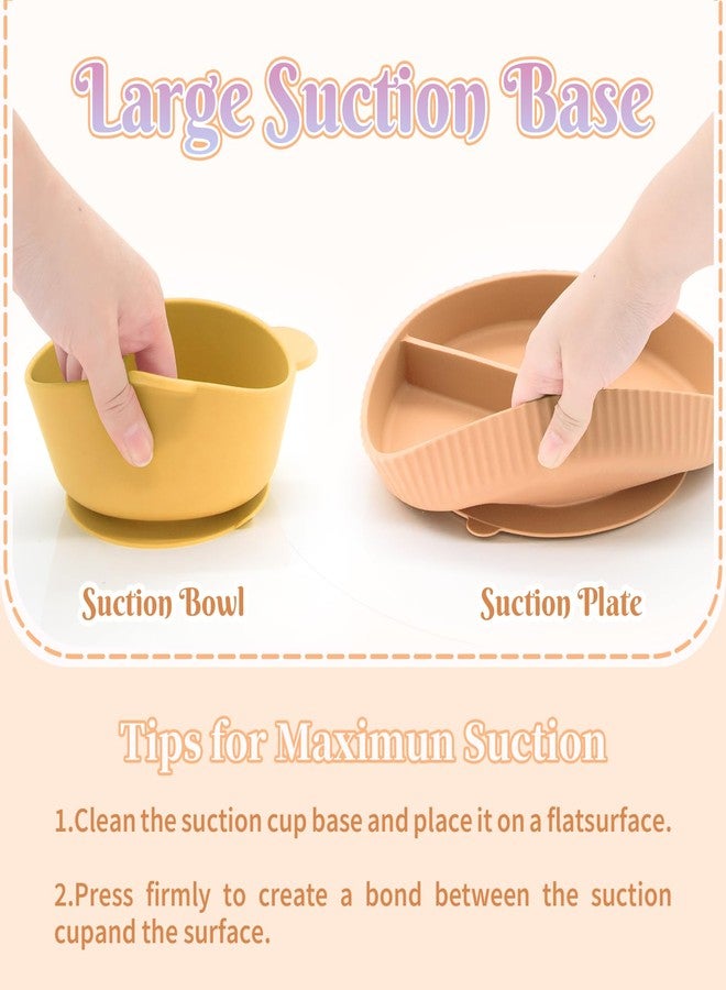 CHCC Silicone Baby Feeding Set 21 Pcs, Baby Led Weaning Supplies, Baby Feeding Supplies Set BPA Free, Essentials for Newborn Gift Mixed - Image 5
