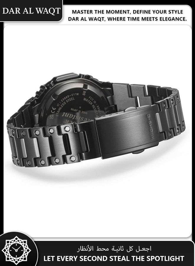 كاسيو ساعة كاسيو جي شوك GM-B2100BD-1A معدنية بالكامل - إطار وسوار من الفولاذ المقاوم للصدأ، اتصال بلوتوث، شحن بالطاقة الشمسية، مقاومة الصدمات، مقاومة للماء 200 متر، مستوحاة من DW-5000C - Image 4