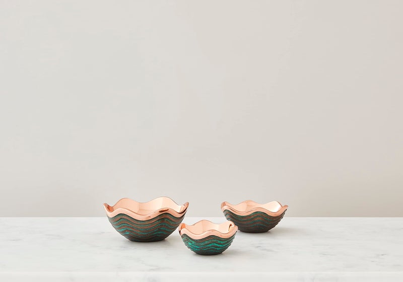 nambe Small Copper Canyon Bowl | 6-Inch Fruit or Snack Bowl for Kitchen Counter, Table, Mantel Décor | Decorative Scalloped Edge Vegetable Basket | Salad Serving Bowl | 16-Ounce - Image 5