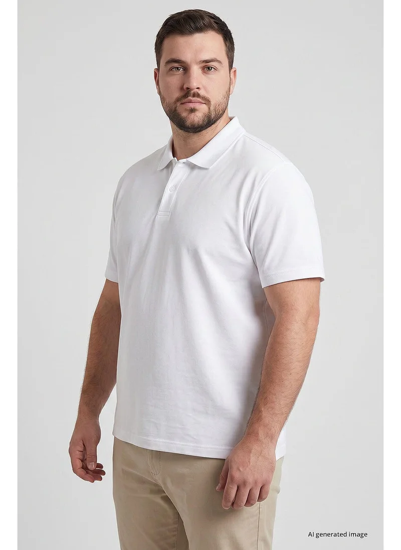 Tommy Life Men's Plus Size Cotton French Terry Polo Shirt - Pack of 2