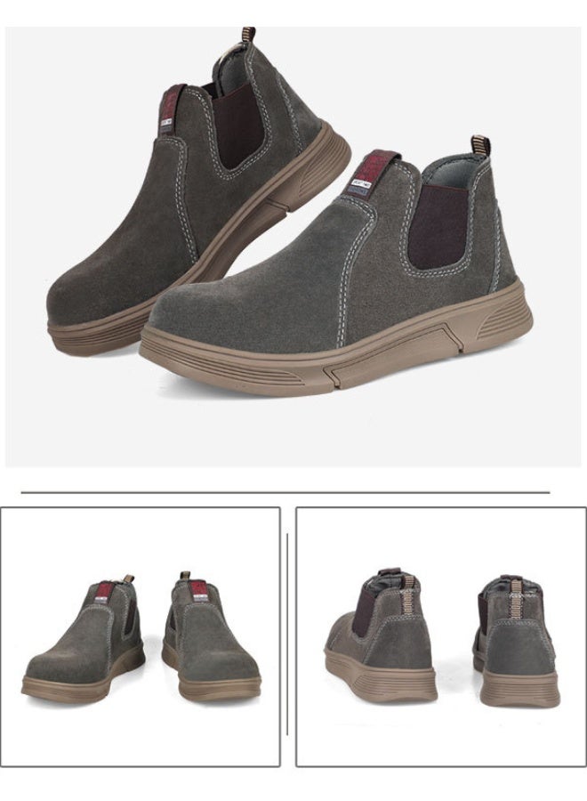 NIBEMINENT Labor Insurance Shoes Anti-smashing and Anti-piercing Steel Head Anti-scalding Work Safety Shoes Non-slip and Wear-resistant - Image 2