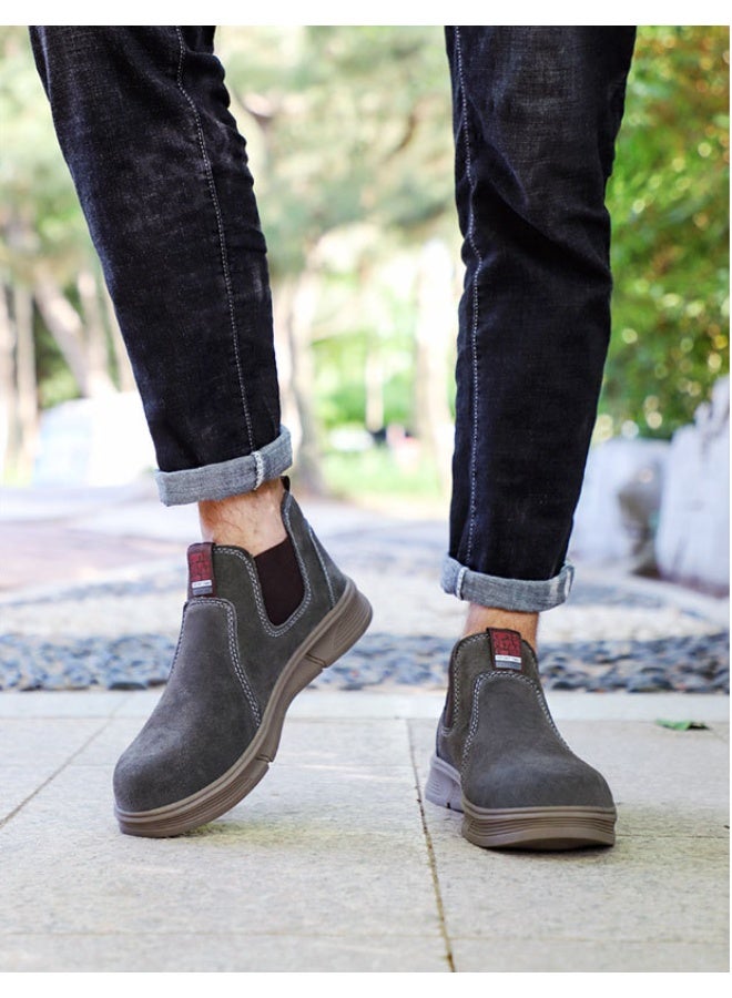 NIBEMINENT Labor Insurance Shoes Anti-smashing and Anti-piercing Steel Head Anti-scalding Work Safety Shoes Non-slip and Wear-resistant - Image 3